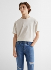 Mango Jeans regular fit rotos decorativos - Azul medio
