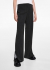 Mango Pantalón traje rayas - Gris