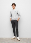 Mango Pantalón cargo algodón - Gris antracita