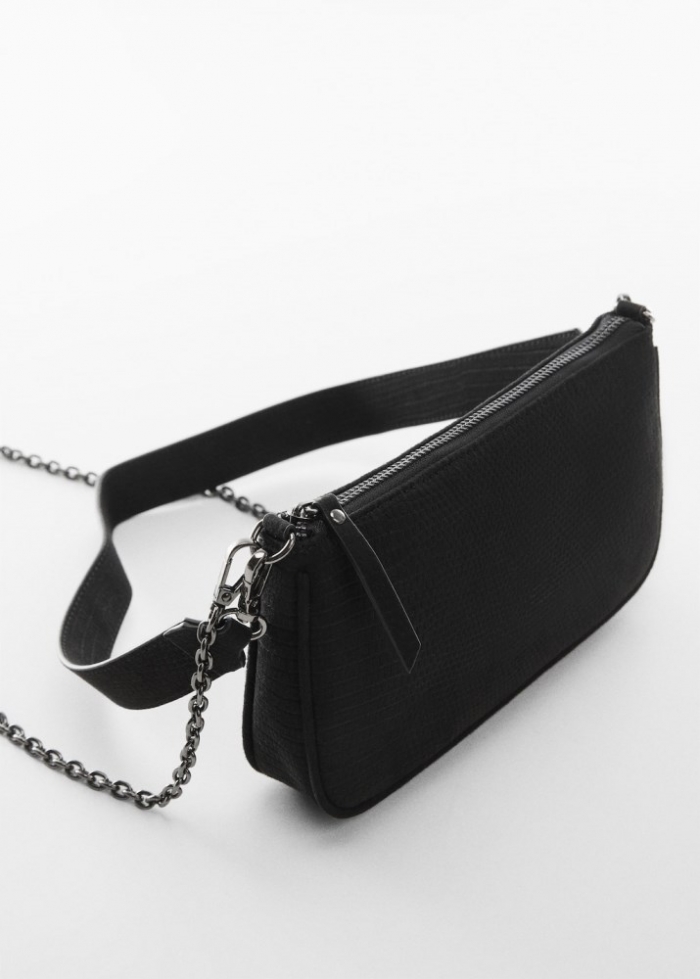 Mango Bolso bandolera pequeño - Negro