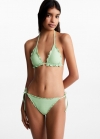 Mango Bikini lúrex - Verde
