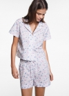Mango Pijama corto estampado - Crudo