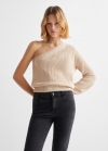 Mango Jersey punto asimétrico - Beige