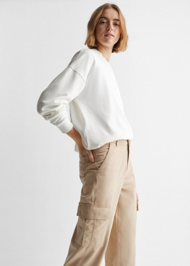 Mango Pantalón cargo - Beige