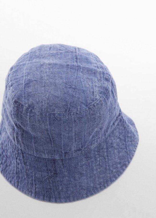 Mango Sombrero bucket - Azul indigo