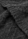 Mango Bufanda trenzada lana - Gris antracita
