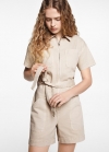 Mango Mono corto cinturón - Beige