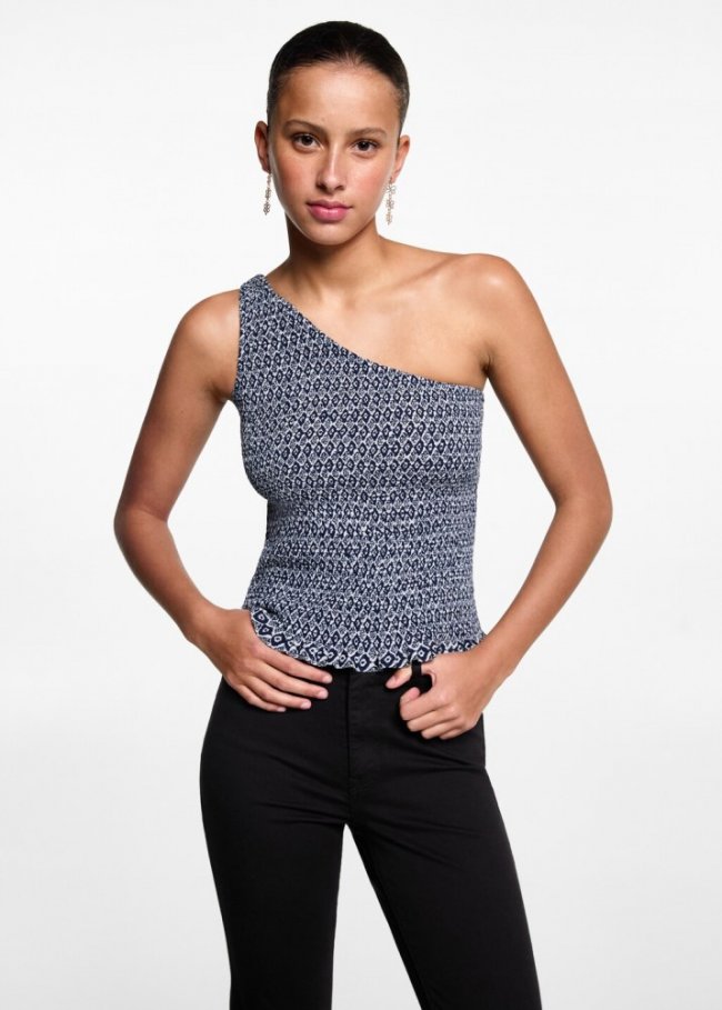 Mango Jeans flare abertura - Negro