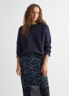 Mango Falda larga estampada - Azul