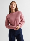 Mango Jersey punto combinado - Rosa