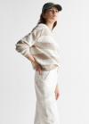 Mango Pantalón cargo - Blanco roto