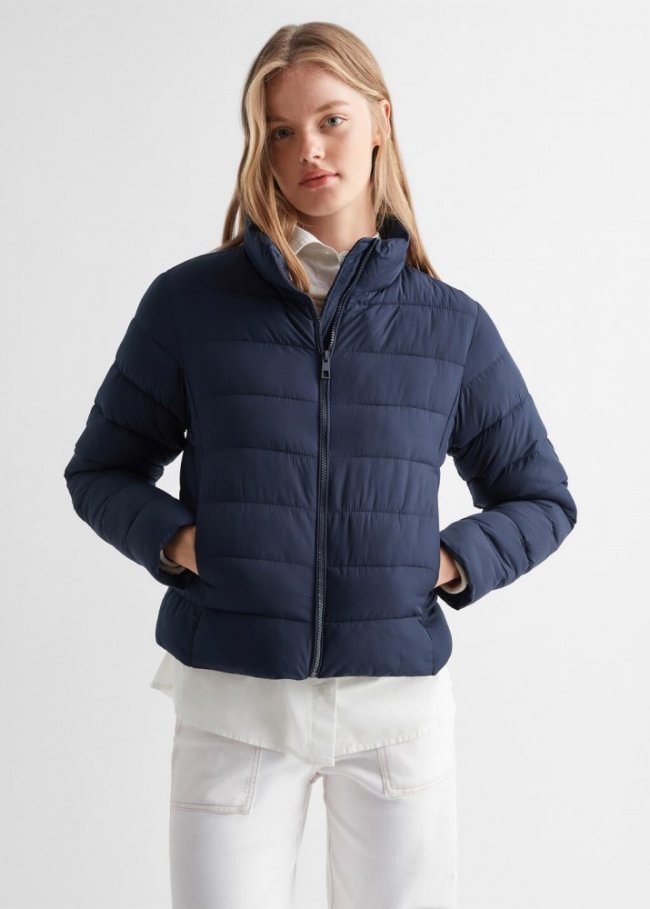 Mango Chaqueta acolchada - Azul marino