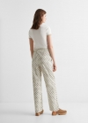 Mango Pantalón estampado geométrico - Blanco roto