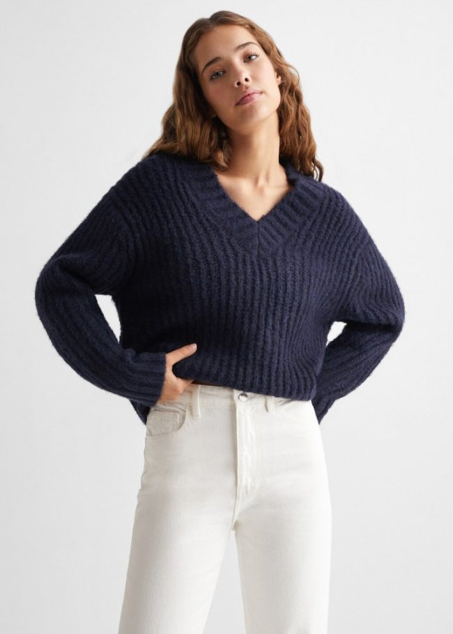 Mango Vaqueros Mom-fit - Blanco