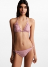 Mango Bikini estampado - Rosa palo
