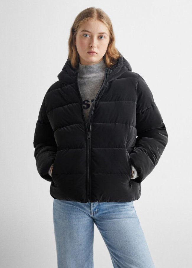 Mango Anorak acolchado - Negro