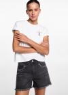 Mango Shorts bordado abalorios - Gris oscuro