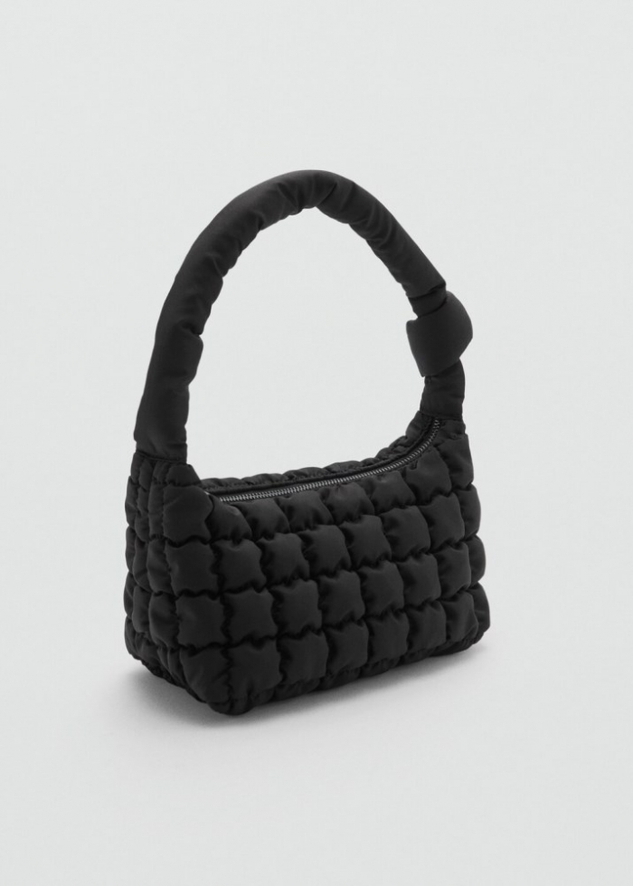 Mango Bolso acolchado - Negro