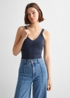 Mango Top tirantes - Azul indigo
