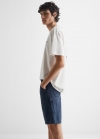 Mango Bermudas algodón - Azul