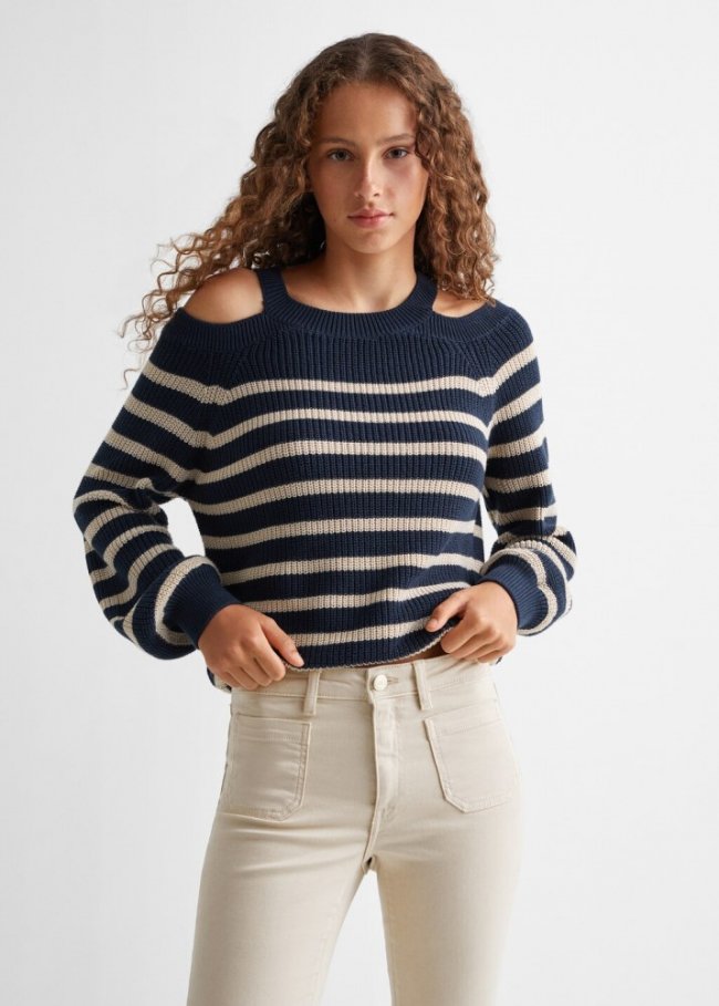 Mango Jeans flare bolsillos - Beige