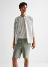 Mango Bermudas algodón - Verde