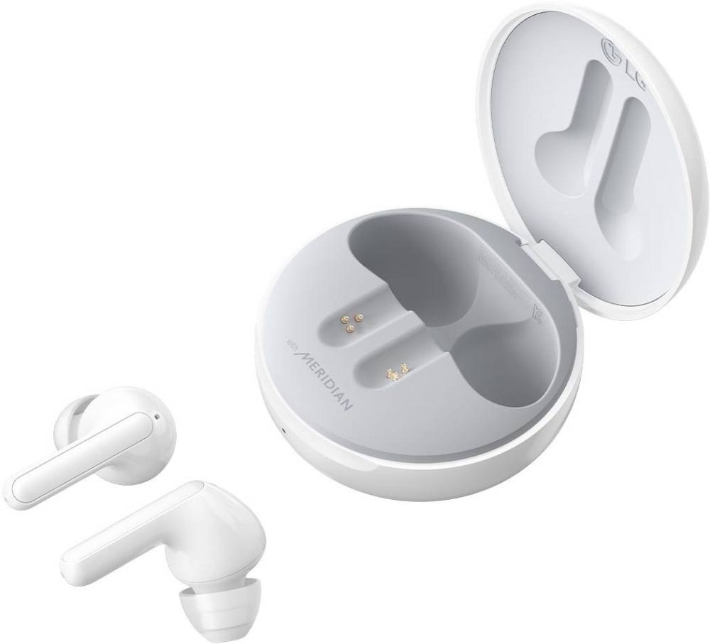 LG TONE Free HBS-FN4 with British Meridian Sound & Noise Isolation Bluetooth Headset (White, True Wireless)