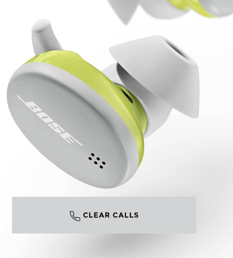 Bose Sport Earbuds Bluetooth Headset (Glacier White, True Wireless)