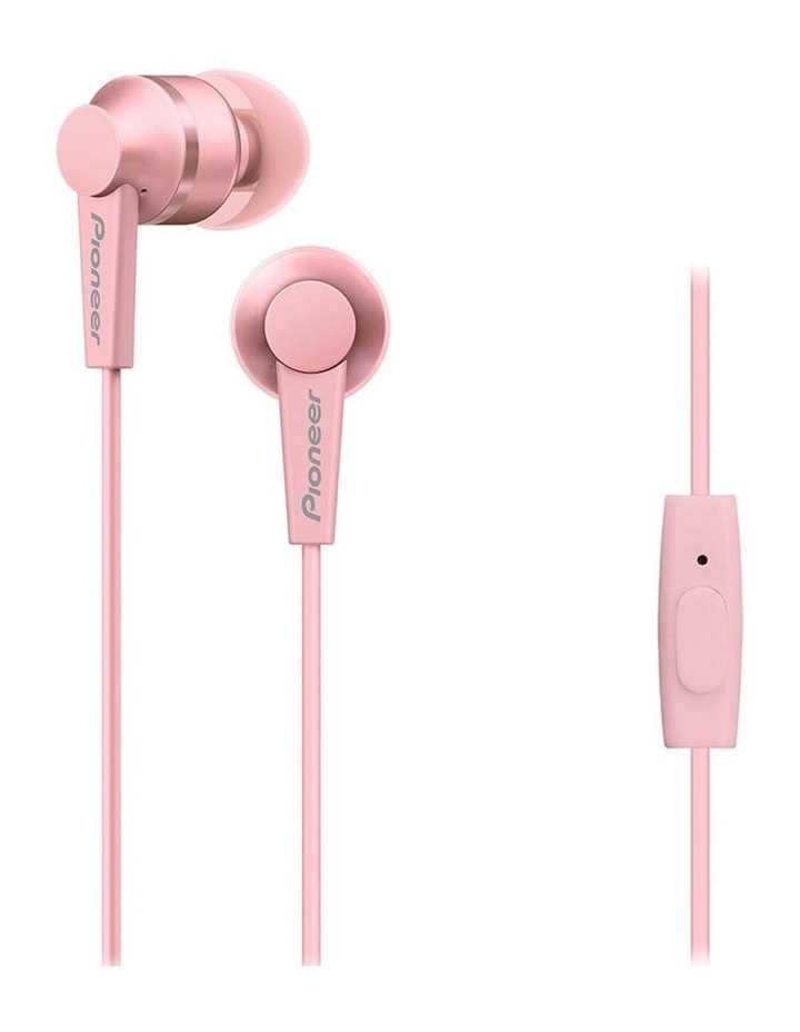 Pink In-Ear Bud Headphones with Microphone SE-C3T-P