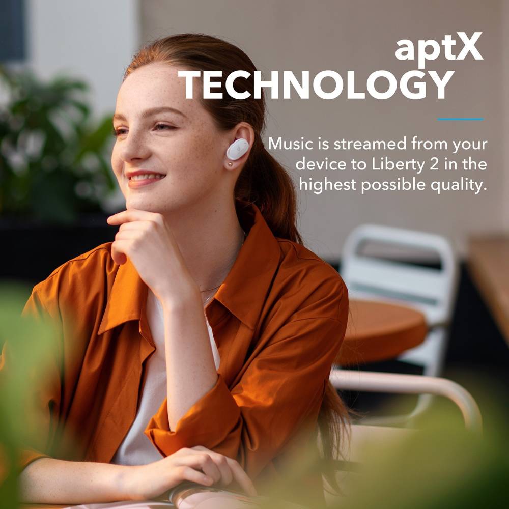 Soundcore by Anker Liberty 2 True Wireless Bluetooth Headset (White, True Wireless)