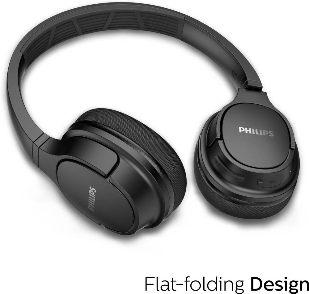 PHILIPS TASH402BK/00 Wireless With mic Bluetooth Headset (Black, On the Ear)