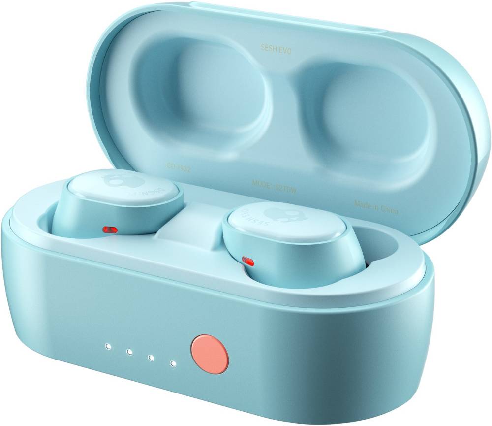 Skullcandy Sesh Evo Bluetooth Headset (Bleached Blue, True Wireless)