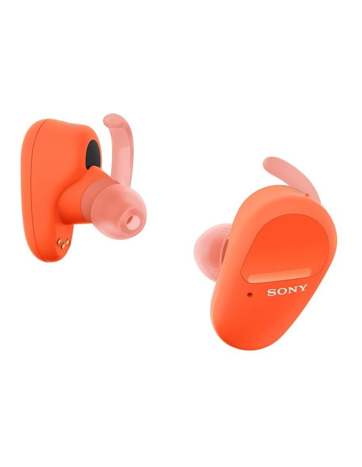 Truly Wireless Orange Sports Bluetooth Headphones WFSP800ND