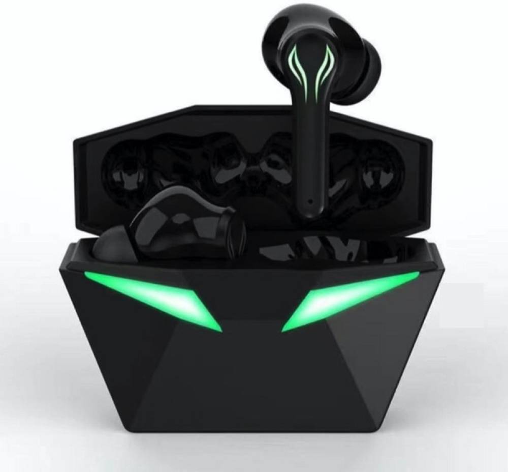 fiado HX-01 Gaming Tws low latency Noise cancellation Dual-Mode Bluetooth Headset (Black, True Wireless)