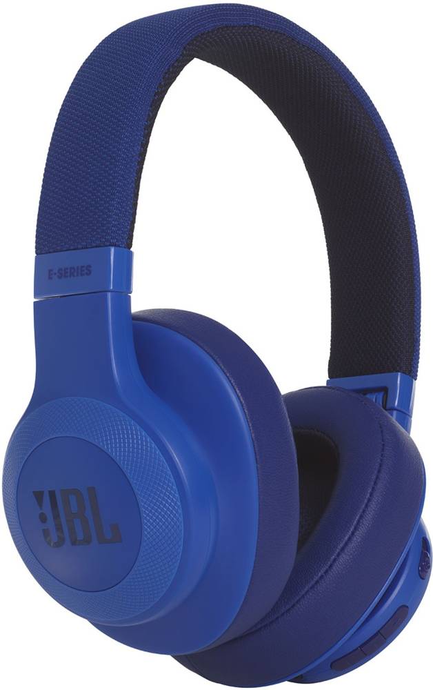 JBL E55BT Bluetooth Headset (Blue, On the Ear)