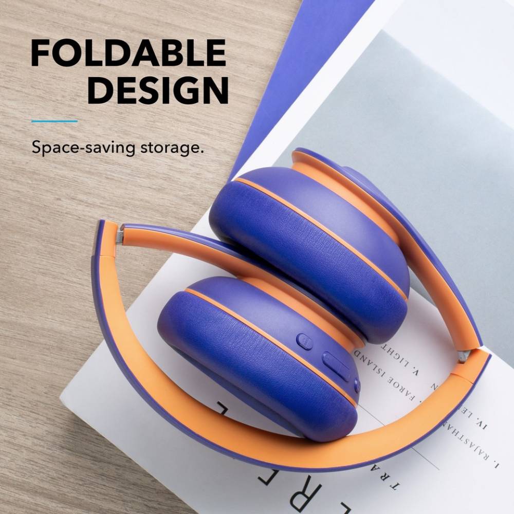 Soundcore by Anker Life Q10 with Fast Charging Bluetooth Headset (Blue, On the Ear)