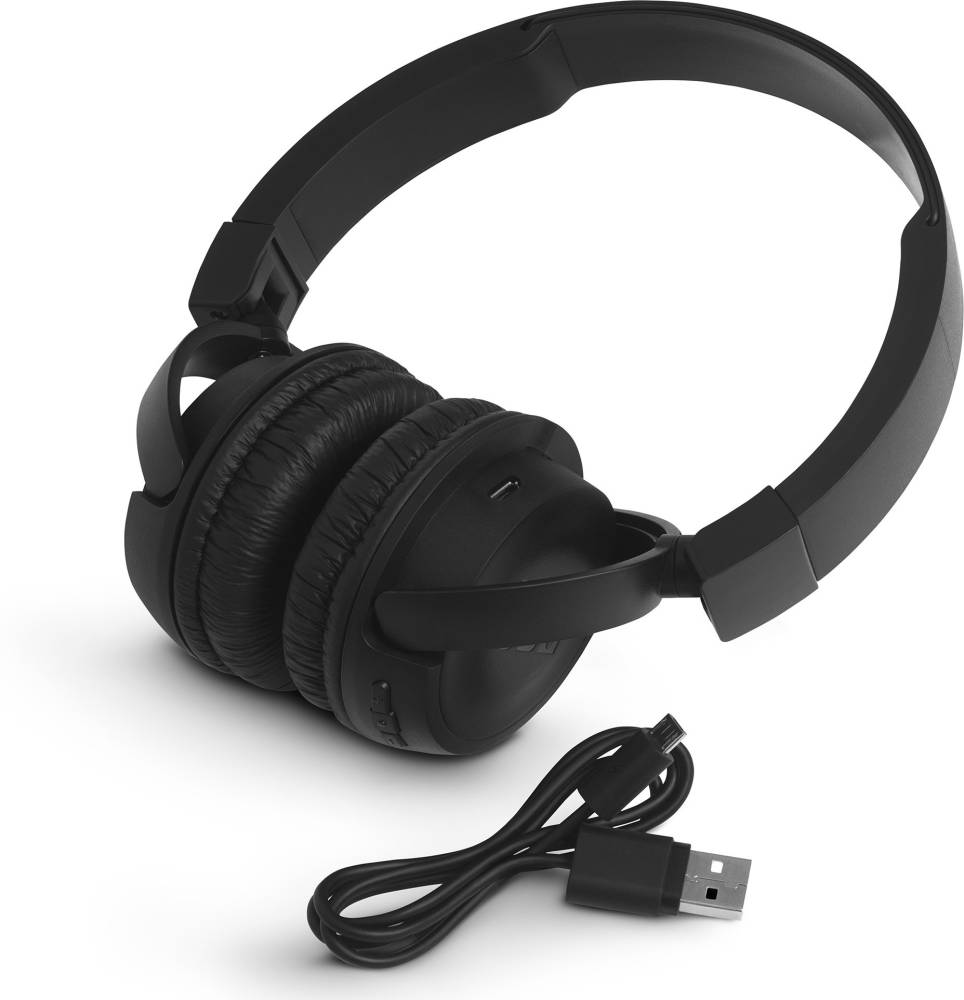 JBL T450BT Extra Bass Bluetooth Headset (Black, On the Ear)