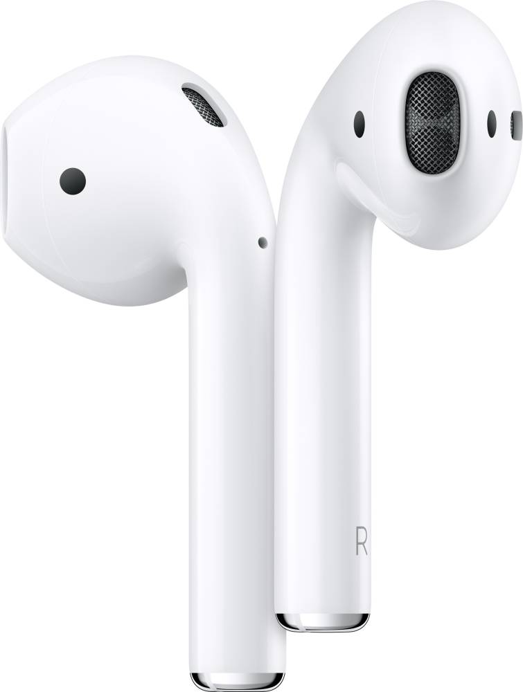 Apple AirPods with Charging Case Bluetooth Headset with Mic (White, True Wireless)