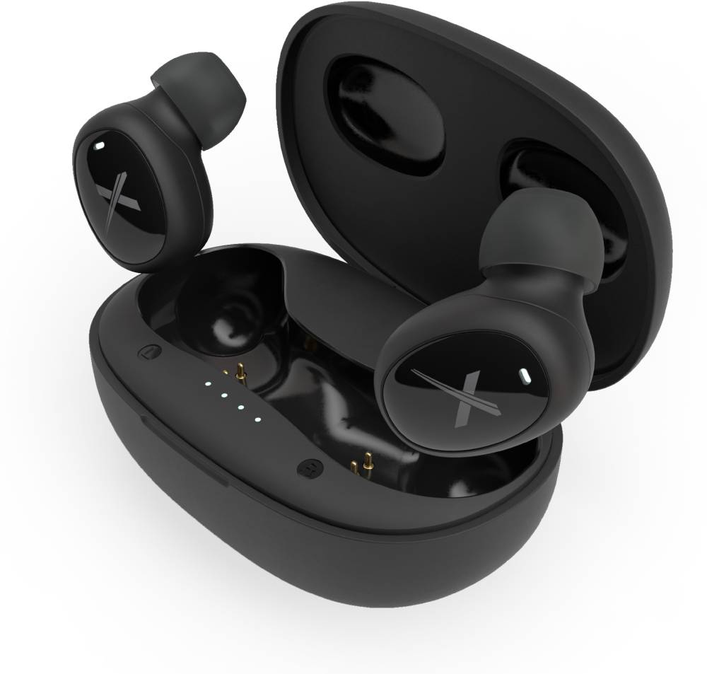 HRX X-Drops 6G with 15 Hours Playback Bluetooth Headset (Space Black, True Wireless)