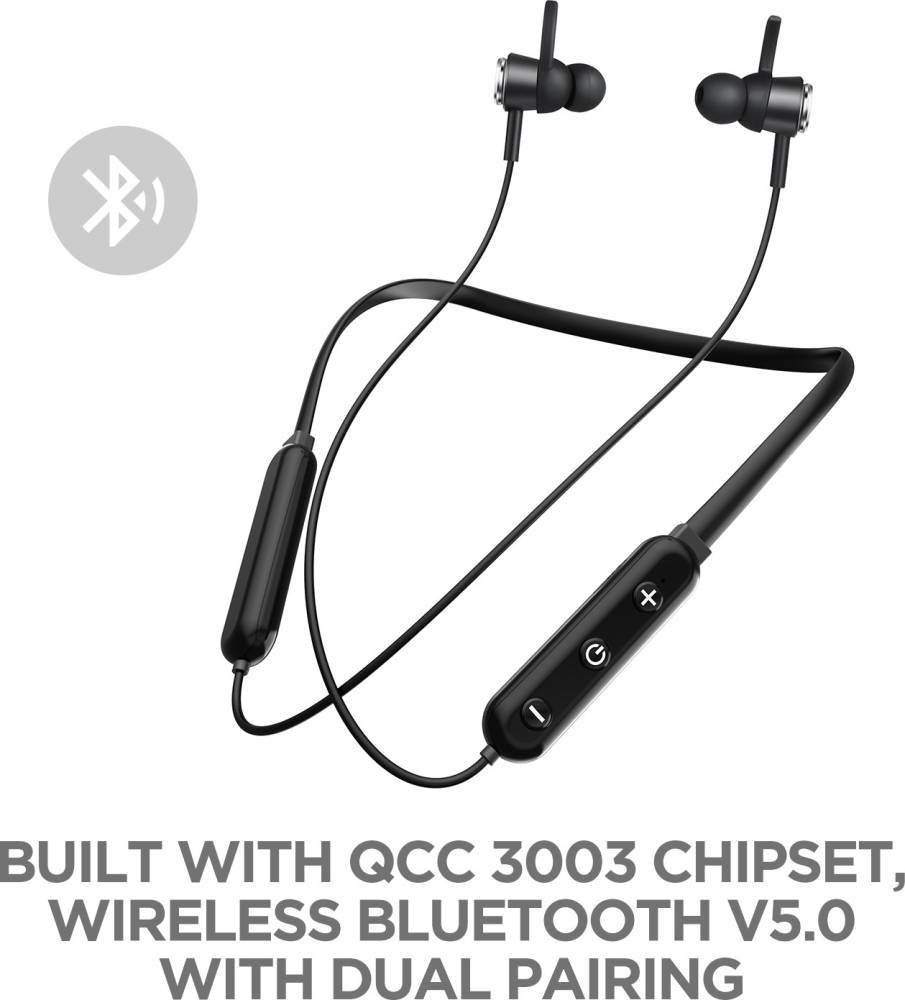 boAt Rockerz 275v2 Bluetooth Headset (Black, In the Ear)