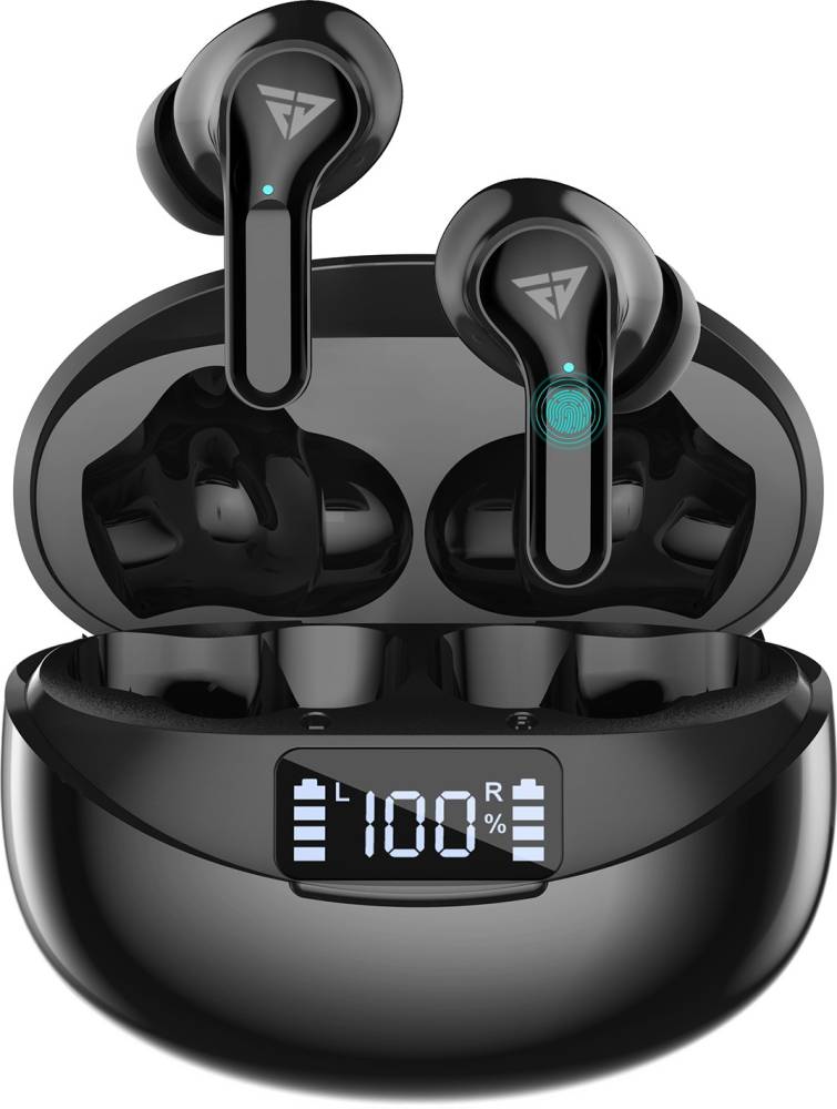 FUR JADEN AirJams Pro True Wireless Earbuds Bluetooth 5.1 Earphones Bluetooth Headset (Black, True Wireless)