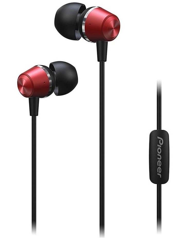 Red Earphones with Microphone SE-QL2T-R