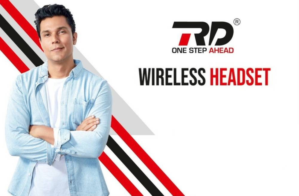 RD Bluetooth Headphone Bluetooth Headset (White, True Wireless)