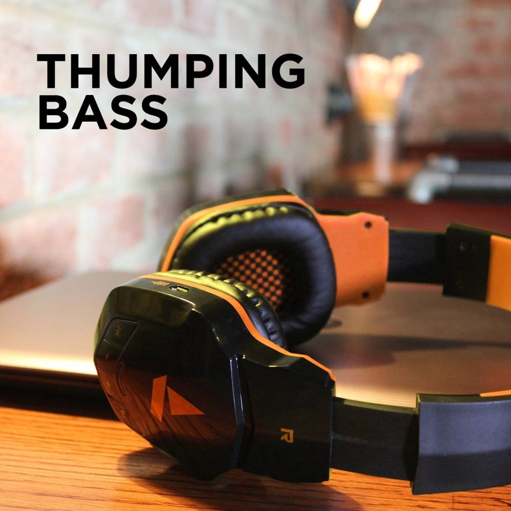 boAt Rockerz 510 Super Extra Bass Bluetooth Headset (Molten Orange, On the Ear)