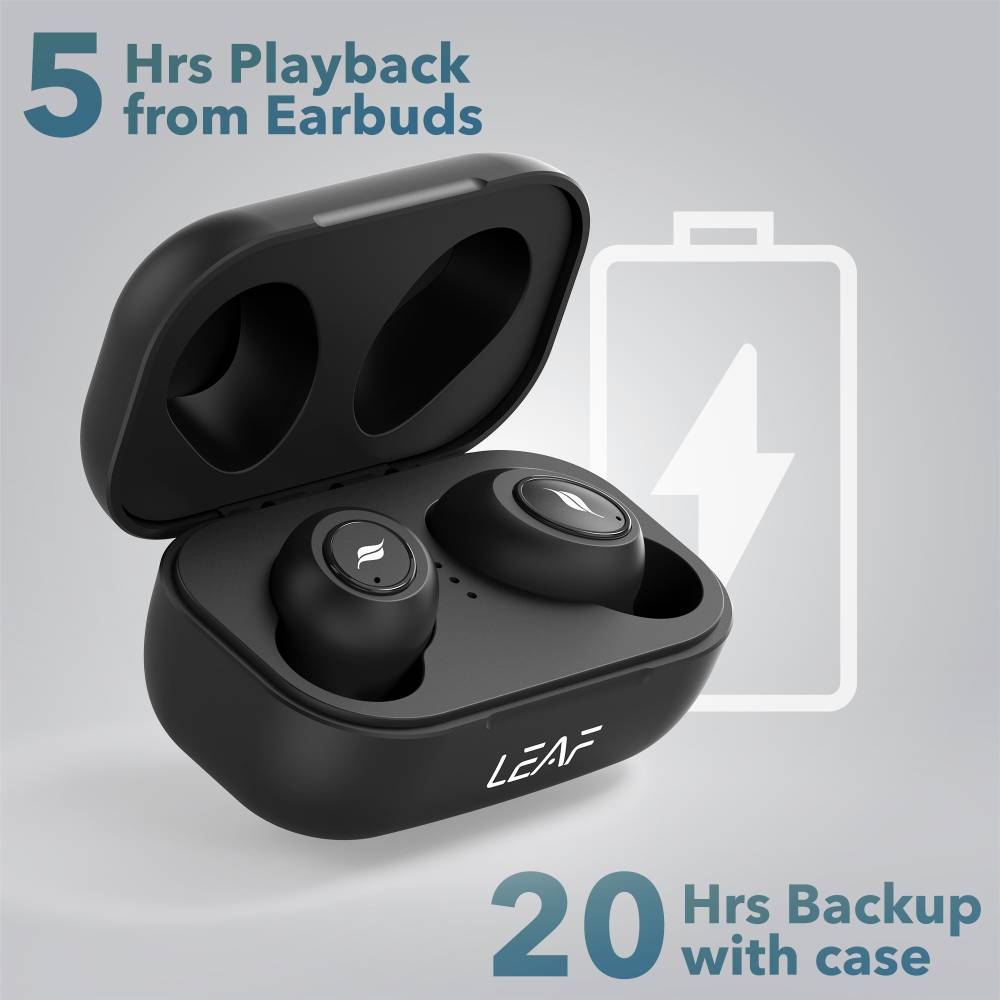 LEAF Dots Bluetooth Headset (Carbon black, True Wireless) LEAF Dots Bluetooth Headset (Carbon black, True Wireless)