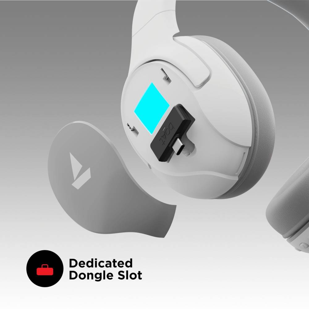 boAt Immortal IM1300 Bluetooth Gaming Headset (White Sabre, On the Ear)