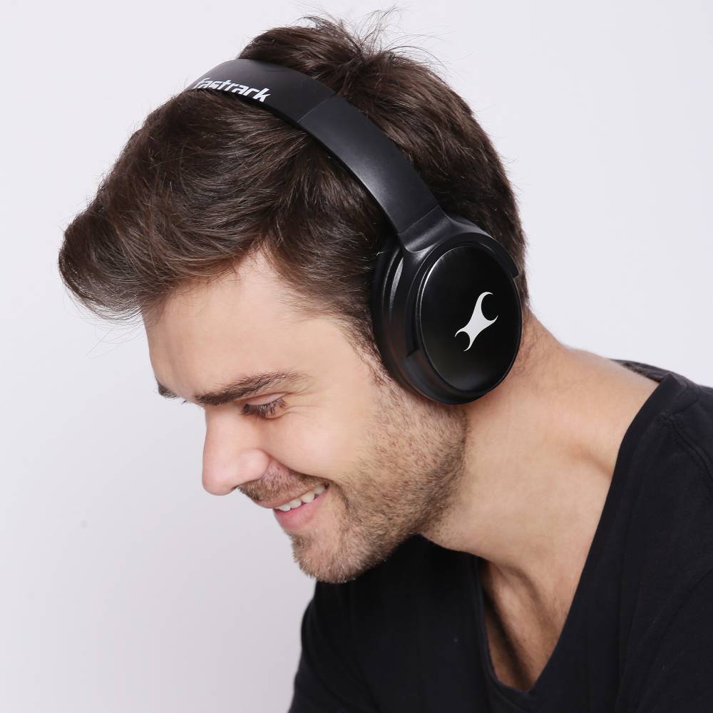 Fastrack Reflex Tunes FO1BKB01 Bluetooth Headset (Black, On the Ear)