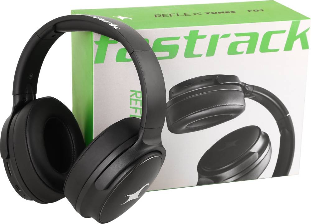 Fastrack Reflex Tunes FO1BKB01 Bluetooth Headset (Black, On the Ear)