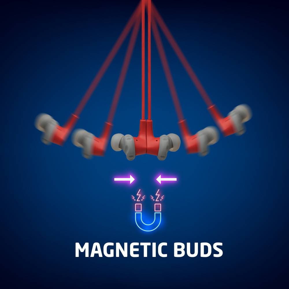 JBL Endurance RunBT IPX5 Sports Bluetooth Headset (Red, Grey, In the Ear)