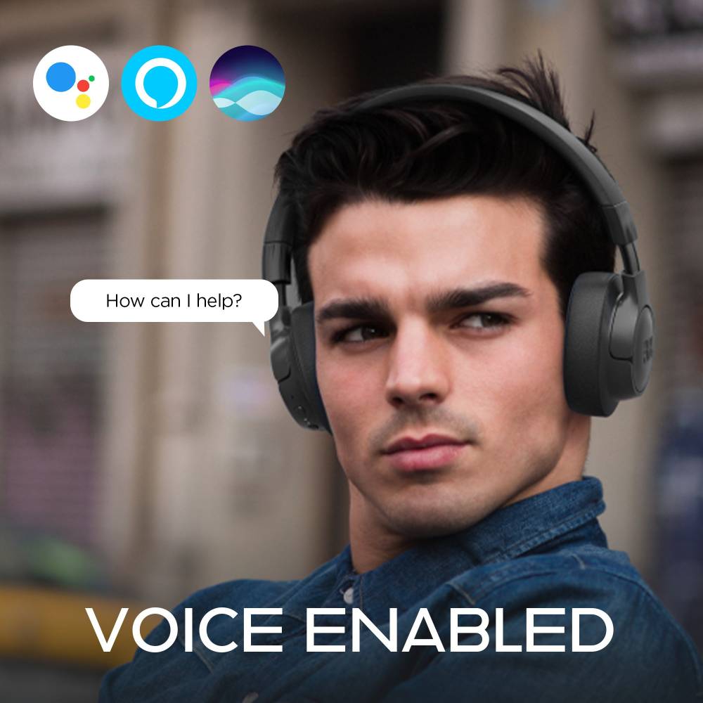 JBL Tune 750BTNC Active Noise Cancelling Bluetooth Headset (Black, On the Ear)